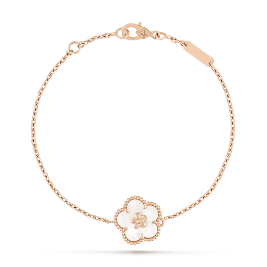 [Marin-Jewelry]LUCKY WHITE MOP PLUM BLOSSOM  BRACELET