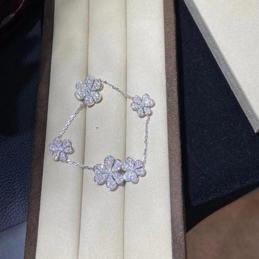 [Marin-Jewelry]FRIVOLE SILVER 5 FLOWERS BRACELET