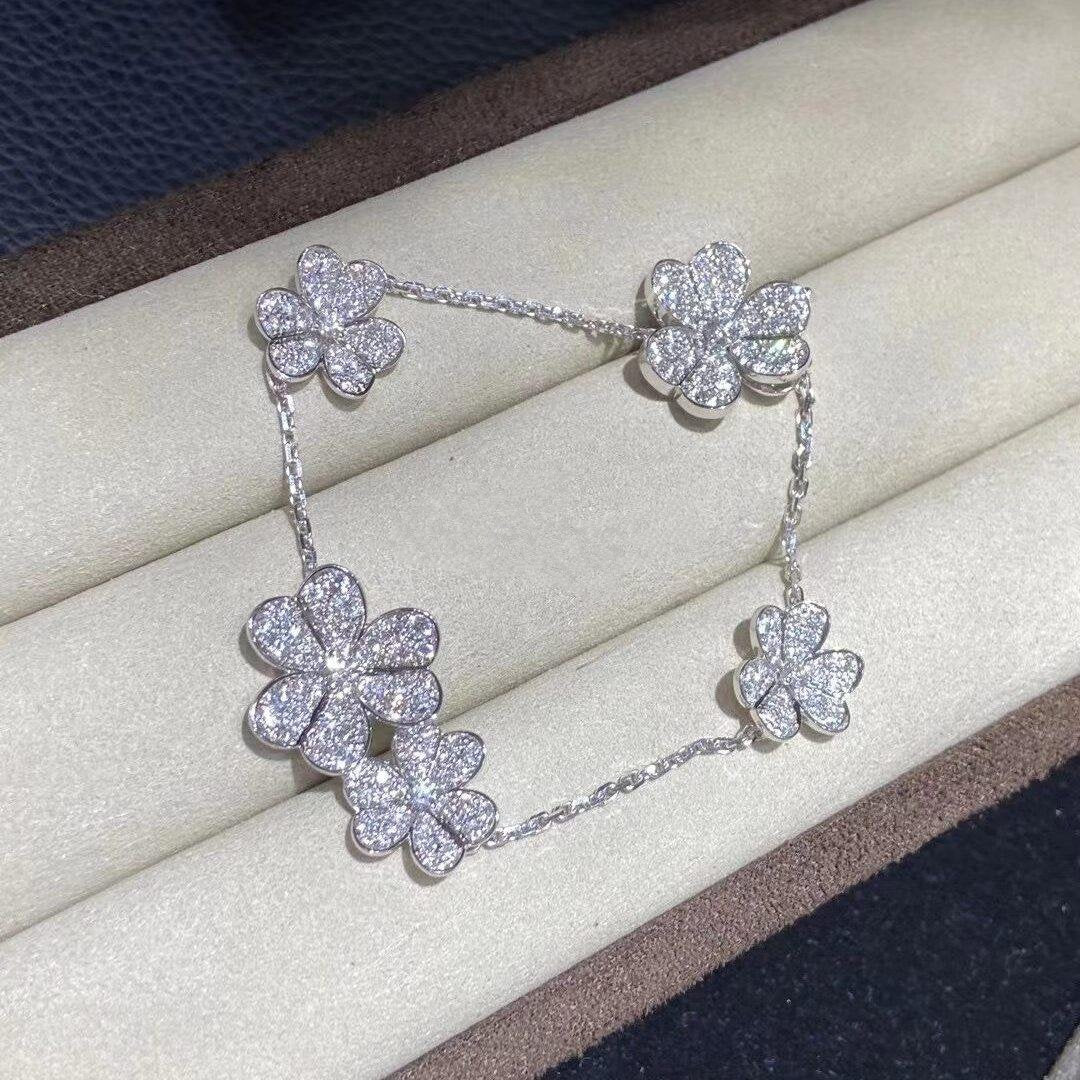 [Marin-Jewelry]FRIVOLE SILVER 5 FLOWERS BRACELET