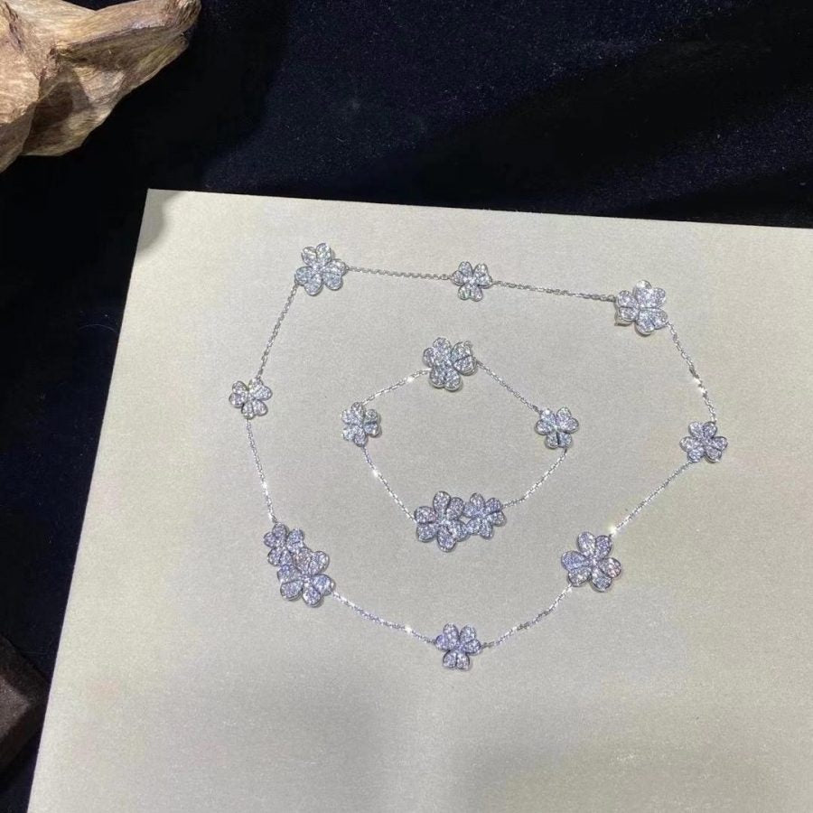 [Marin-Jewelry]FRIVOLE SILVER 5 FLOWERS BRACELET