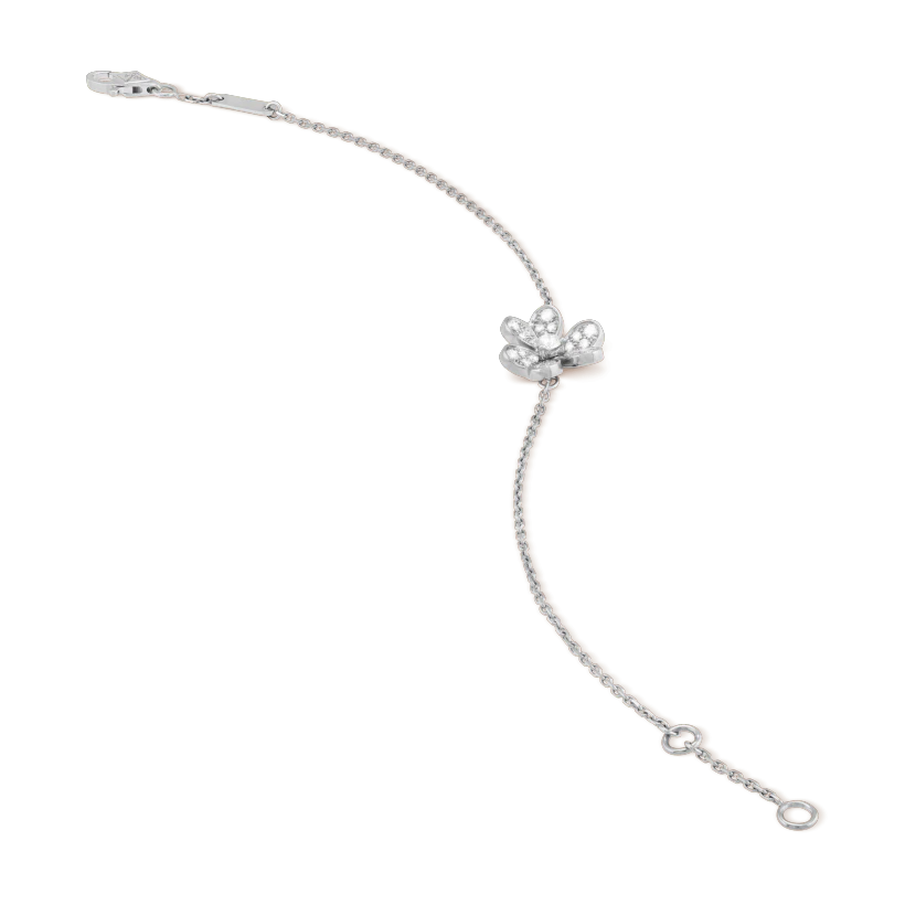 [Marin-Jewelry]FRIVOLE SILVER FLOWER DIAMOND BRACELET