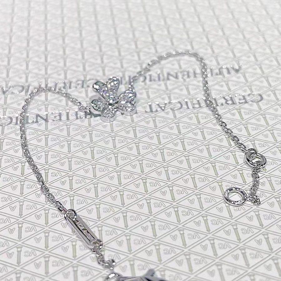 [Marin-Jewelry]FRIVOLE SILVER FLOWER DIAMOND BRACELET