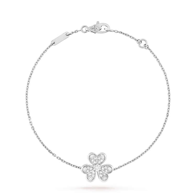 [Marin-Jewelry]FRIVOLE SILVER FLOWER DIAMOND BRACELET