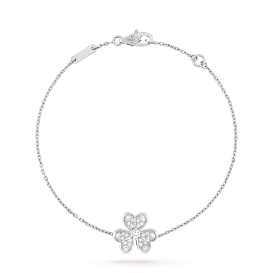 [Marin-Jewelry]FRIVOLE SILVER FLOWER DIAMOND BRACELET