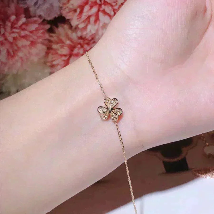 [Marin-Jewelry]FRIVOLE GOLD FLOWER DIAMOND BRACELET