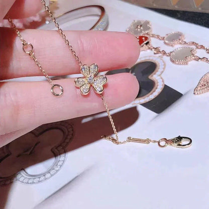 [Marin-Jewelry]FRIVOLE GOLD FLOWER DIAMOND BRACELET