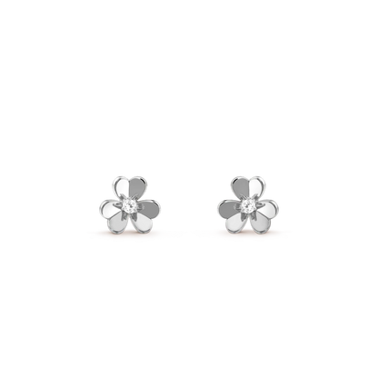[Marin-Jewelry]FRIVOLE MINI SILVER FLOWER EARRINGS