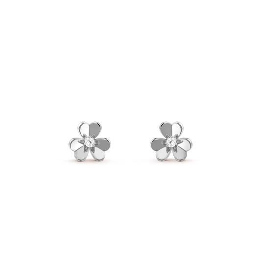[Marin-Jewelry]FRIVOLE MINI SILVER FLOWER EARRINGS
