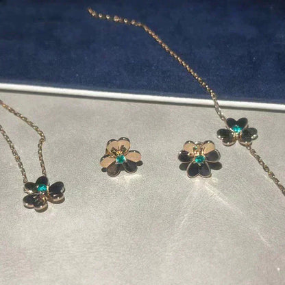 [Marin-Jewelry]FRIVOLE  FLOWER MALACHITE EARRINGS