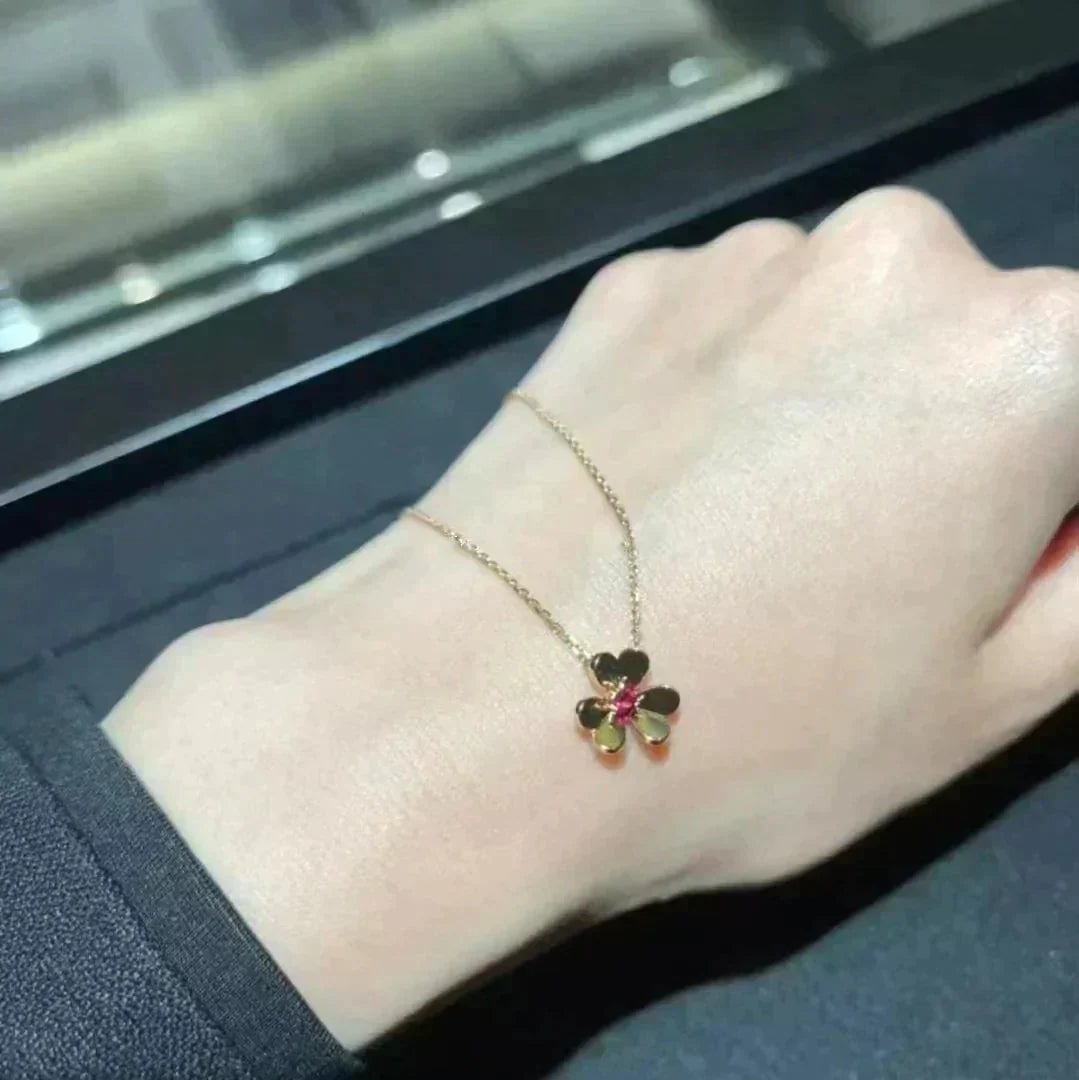 [Marin-Jewelry]FRIVOLE GOLD FLOWER NECKLACE