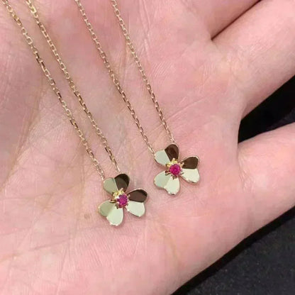 [Marin-Jewelry]FRIVOLE GOLD FLOWER NECKLACE