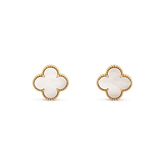 [Marin-Jewelry]CLOVER MINI GOLD EARRINGS