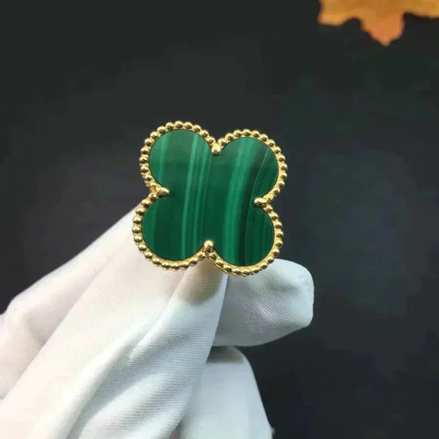 [Marin-Jewelry]CLOVER MALACHITE RING