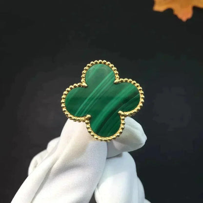 [Marin-Jewelry]CLOVER MALACHITE RING