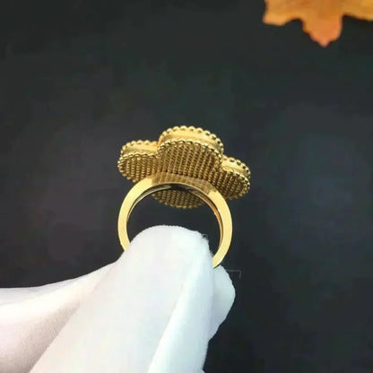 [Marin-Jewelry]CLOVER MALACHITE RING