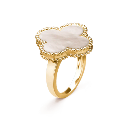 [Marin-Jewelry]CLOVER WHITE MOP RING