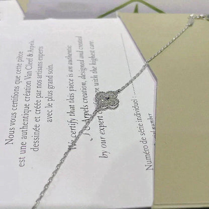 [Marin-Jewelry]CLOVER  SINGLE FLOWER BRACELET SILVER