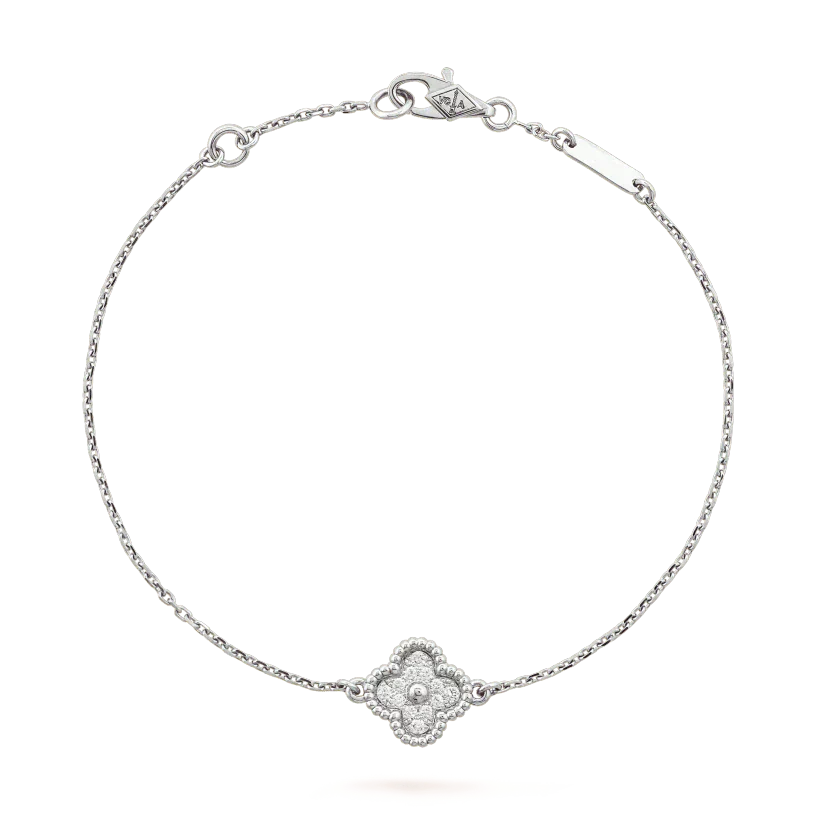 [Marin-Jewelry]CLOVER  SINGLE FLOWER BRACELET SILVER