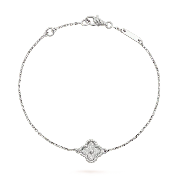 [Marin-Jewelry]CLOVER  SINGLE FLOWER BRACELET SILVER
