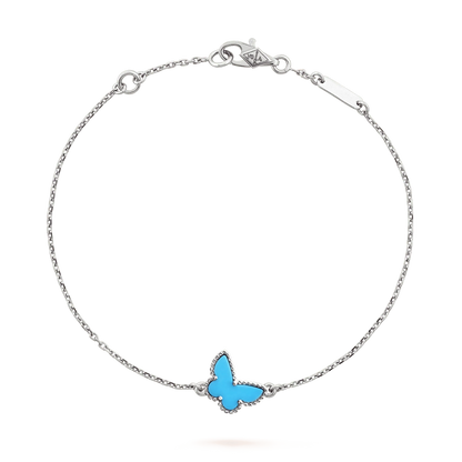 [Marin-Jewelry]BUTTERFLY TURQUOISE BUTTERFLY BRACELET SILVER