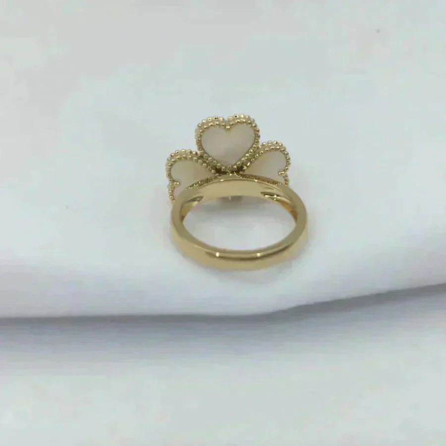 [Marin-Jewelry]SWEET CLOVER WHITE MOP RING