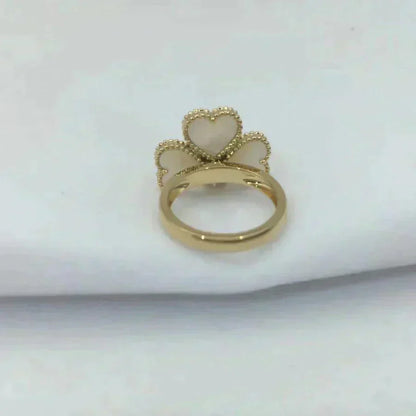 [Marin-Jewelry]SWEET CLOVER WHITE MOP RING