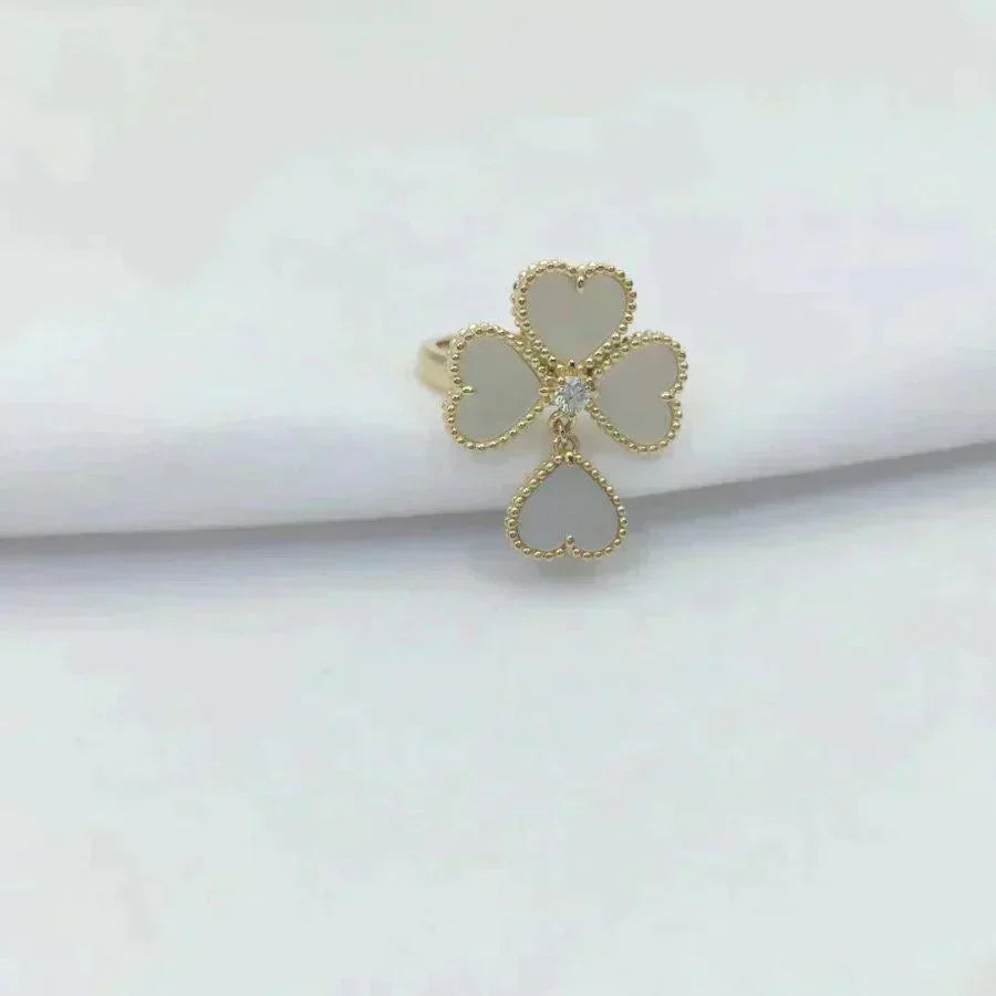 [Marin-Jewelry]SWEET CLOVER WHITE MOP RING