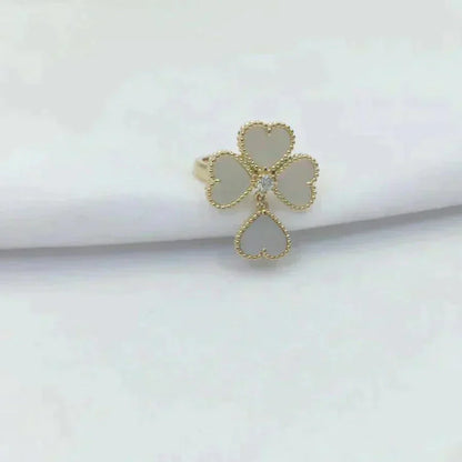 [Marin-Jewelry]SWEET CLOVER WHITE MOP RING