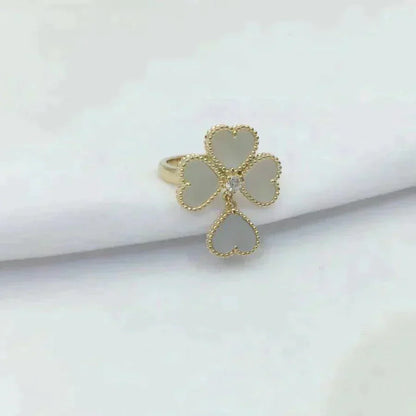 [Marin-Jewelry]SWEET CLOVER WHITE MOP RING