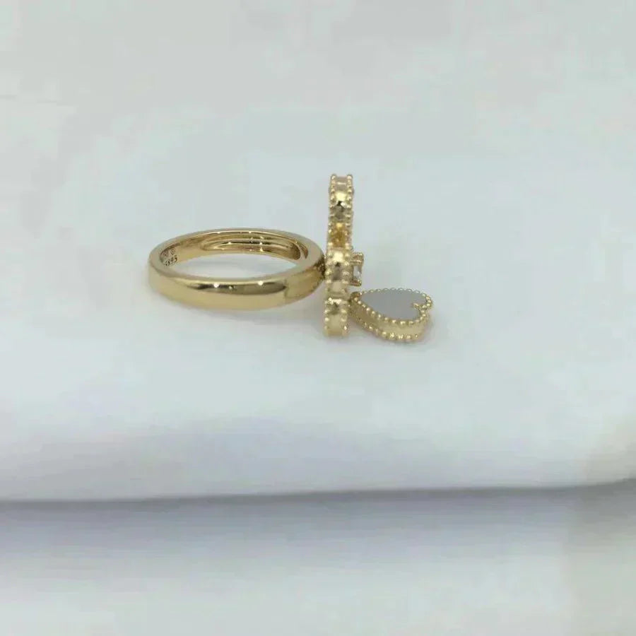 [Marin-Jewelry]SWEET CLOVER WHITE MOP RING