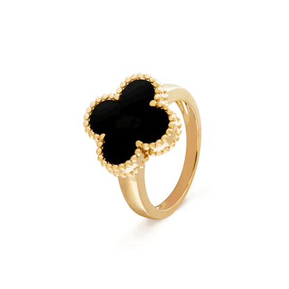 [Marin-Jewelry]CLOVER ONYX RING