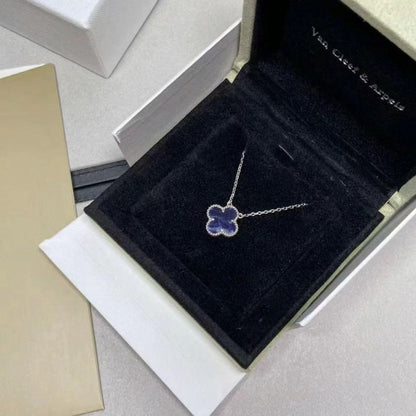 [Marin-Jewelry]CLOVER 15MM PIETERSITE NECKLACE SILVER