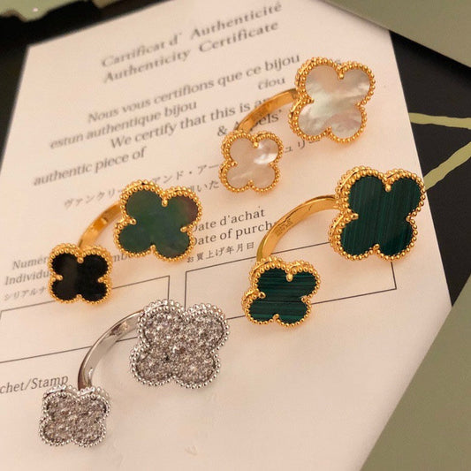 [Marin-Jewelry]CLOVER BETWEEN THE FINGER RING
