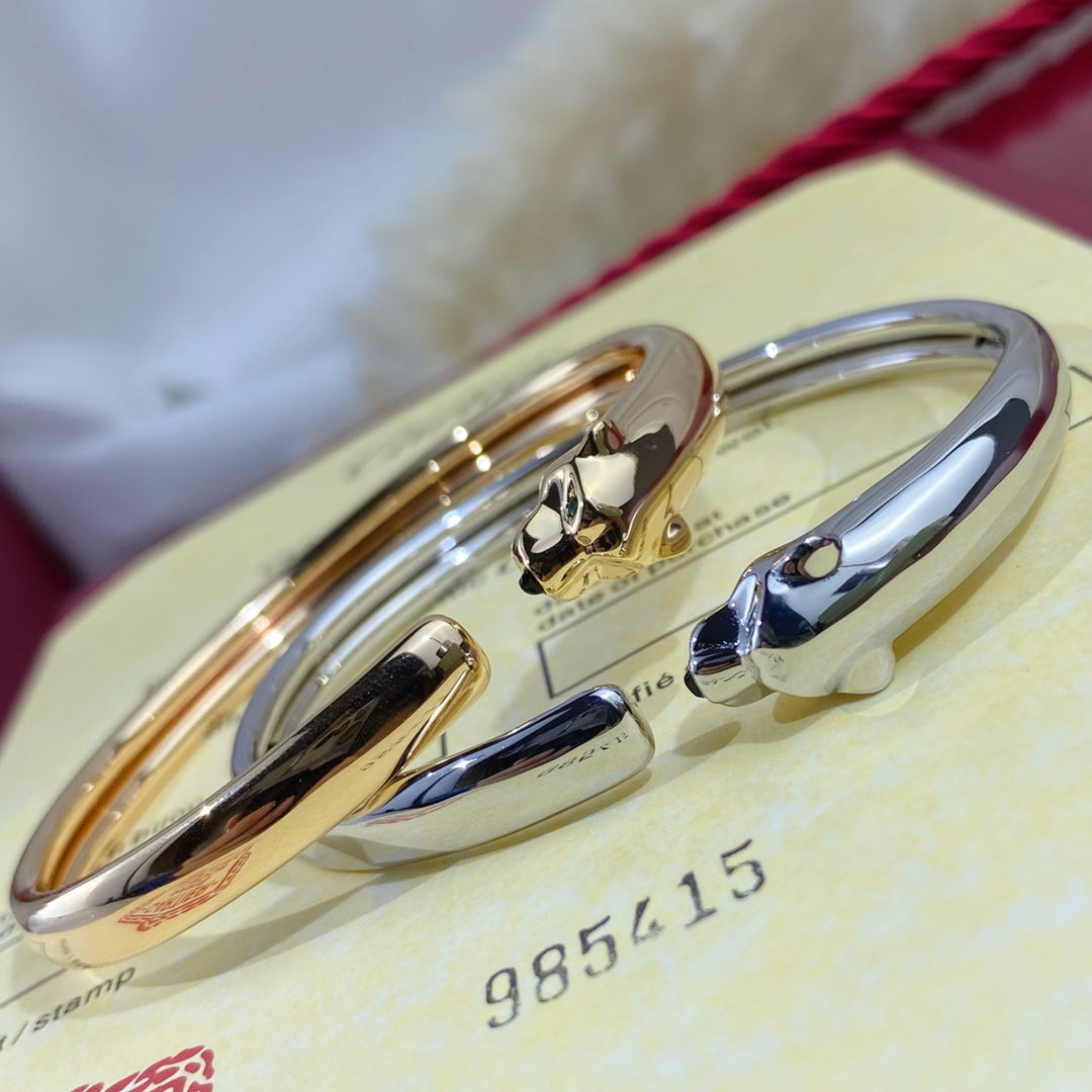 [Marin-Jewelry]PANTHERE SILVER OPEN BRACELET