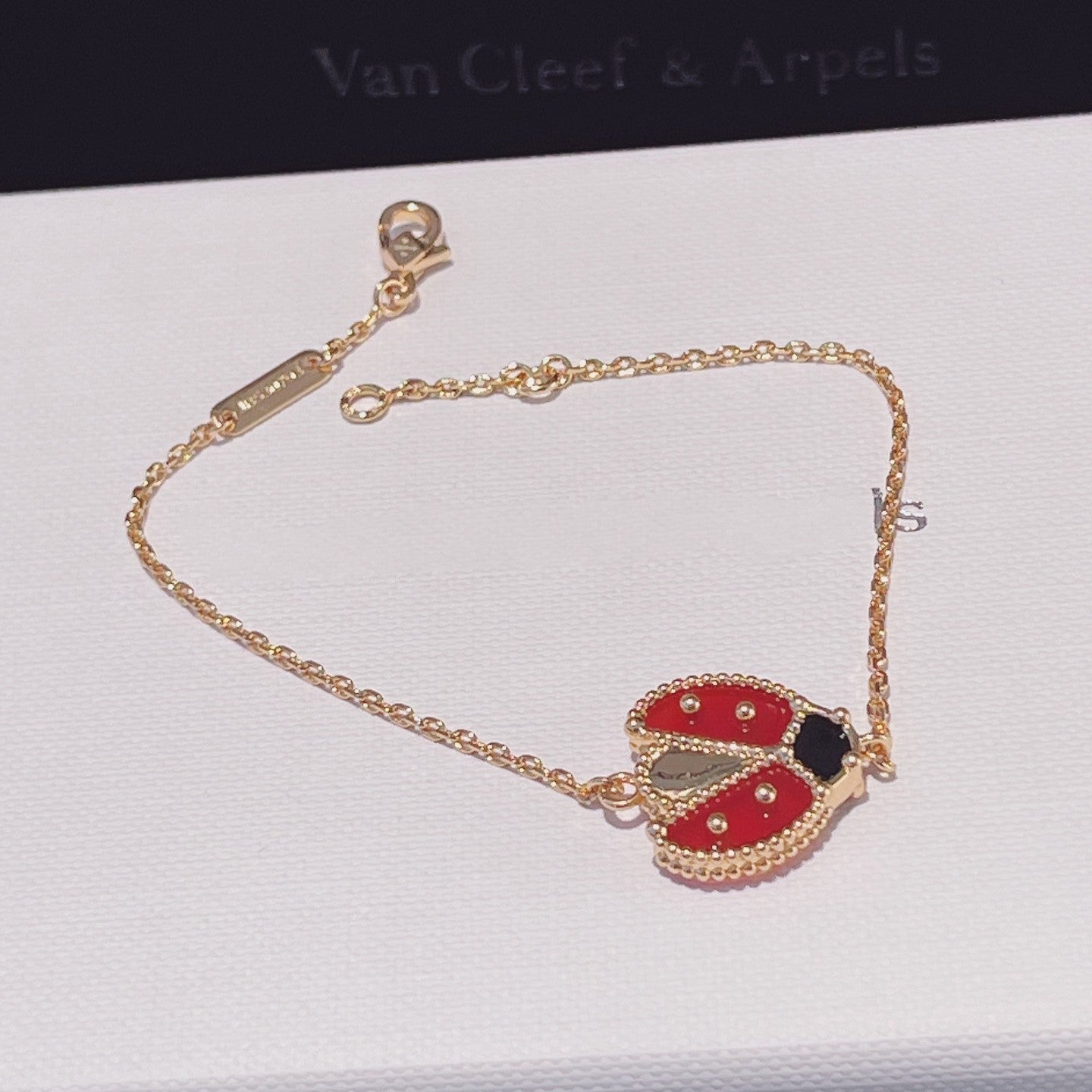 [Marin-Jewelry]LUCKY SPRING 1 MOTIF PINK GOLD BRACELET