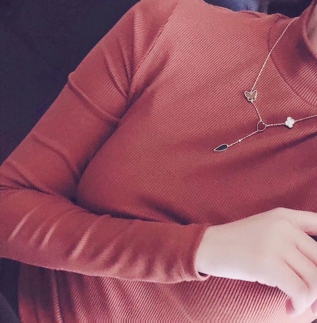 [Marin-Jewelry]LUCKY SPRING 4 MOTIFS Marin-Jewelry GOLD NECKLACE