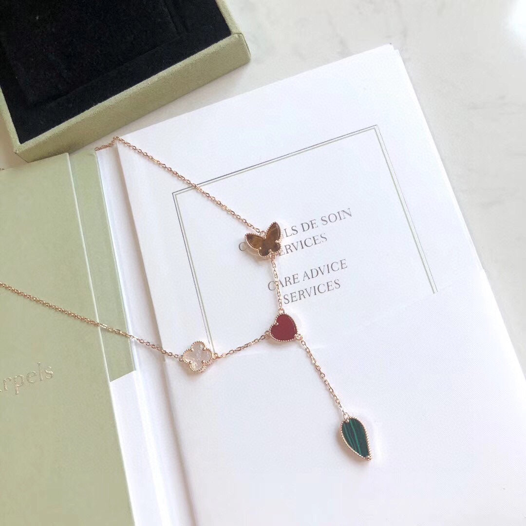 [Marin-Jewelry]LUCKY SPRING 4 MOTIFS Marin-Jewelry GOLD NECKLACE