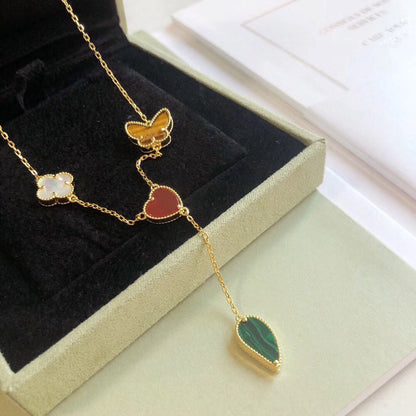 [Marin-Jewelry]LUCKY SPRING 4 MOTIFS Marin-Jewelry GOLD NECKLACE