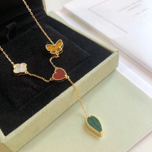 [Marin-Jewelry]LUCKY SPRING 4 MOTIFS Marin-Jewelry GOLD NECKLACE