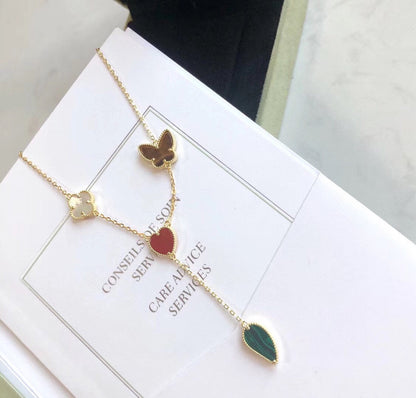[Marin-Jewelry]LUCKY SPRING 4 MOTIFS Marin-Jewelry GOLD NECKLACE