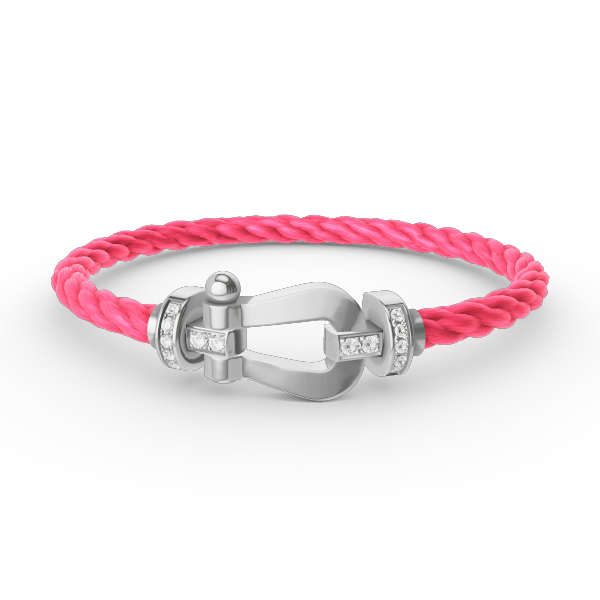 [Marin-Jewelry]FORCE LARGE HORSESHOE HALF DIAMOND BRACELET SILVER