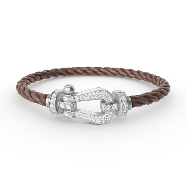 [Marin-Jewelry]FORCE LARGE HORSESHOE FULL DIAMOND BRACELET SILVER