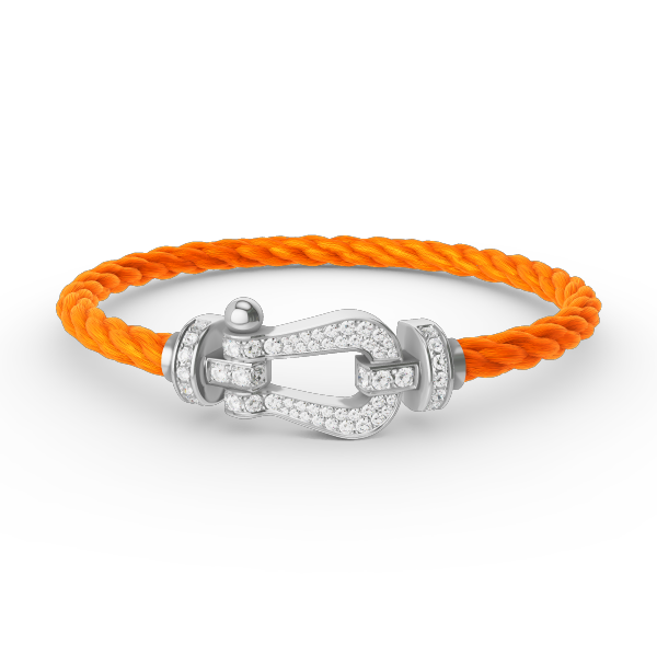 [Marin-Jewelry]FORCE LARGE HORSESHOE FULL DIAMOND BRACELET SILVER