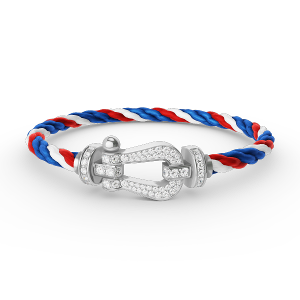 [Marin-Jewelry]FORCE LARGE HORSESHOE FULL DIAMOND BRACELET SILVER