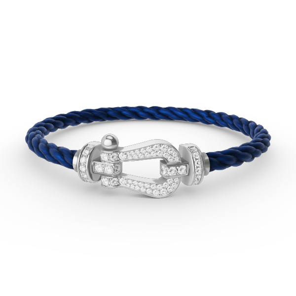 [Marin-Jewelry]FORCE LARGE HORSESHOE FULL DIAMOND BRACELET SILVER