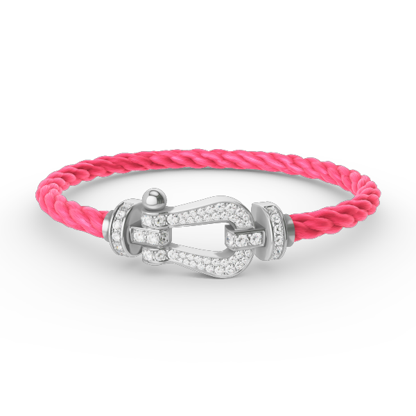 [Marin-Jewelry]FORCE LARGE HORSESHOE FULL DIAMOND BRACELET SILVER