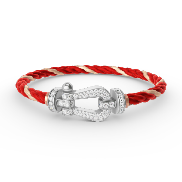 [Marin-Jewelry]FORCE LARGE HORSESHOE FULL DIAMOND BRACELET SILVER