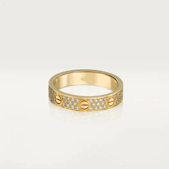 [Marin-Jewelry]LOVE RING 3.6MM DIAMOND PAVED