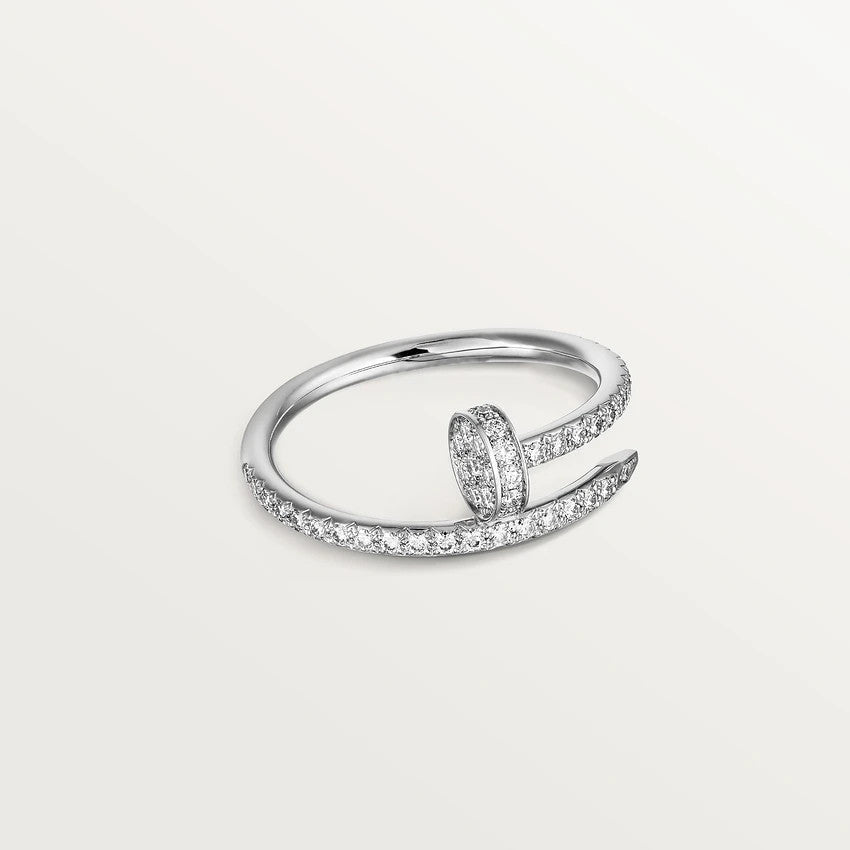[Marin-Jewelry]JUSTE RING 1.8MM SILVER DIAMONDS