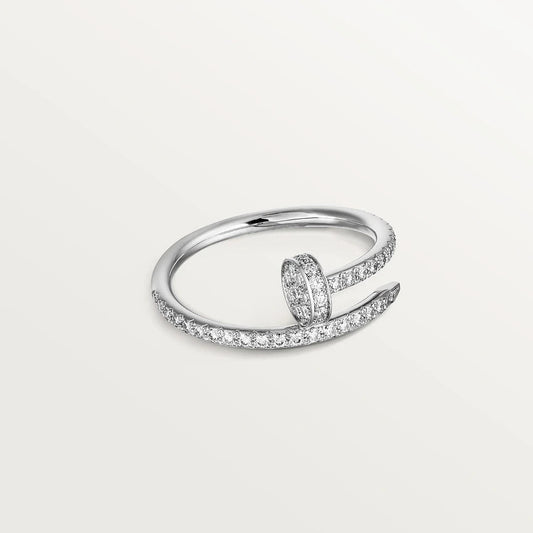 [Marin-Jewelry]JUSTE RING 1.8MM SILVER DIAMONDS